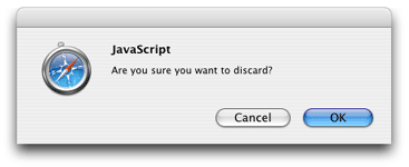 Discard Confirmation